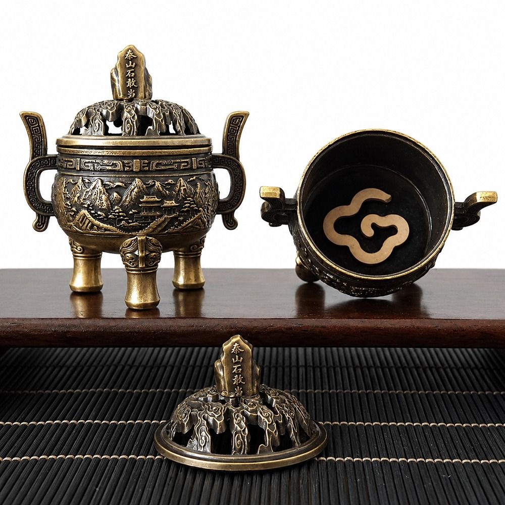 Home Cooking Chinese - Retro Chinese Style Incense Burner Alloy