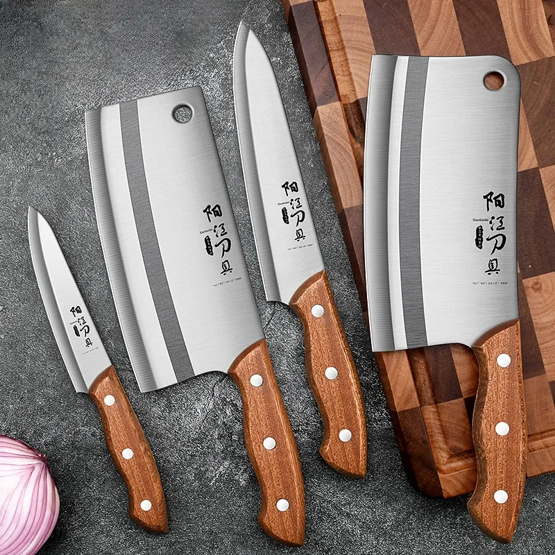 Wok Carbon Steel - Kitchen knife for Chef, stainless steel