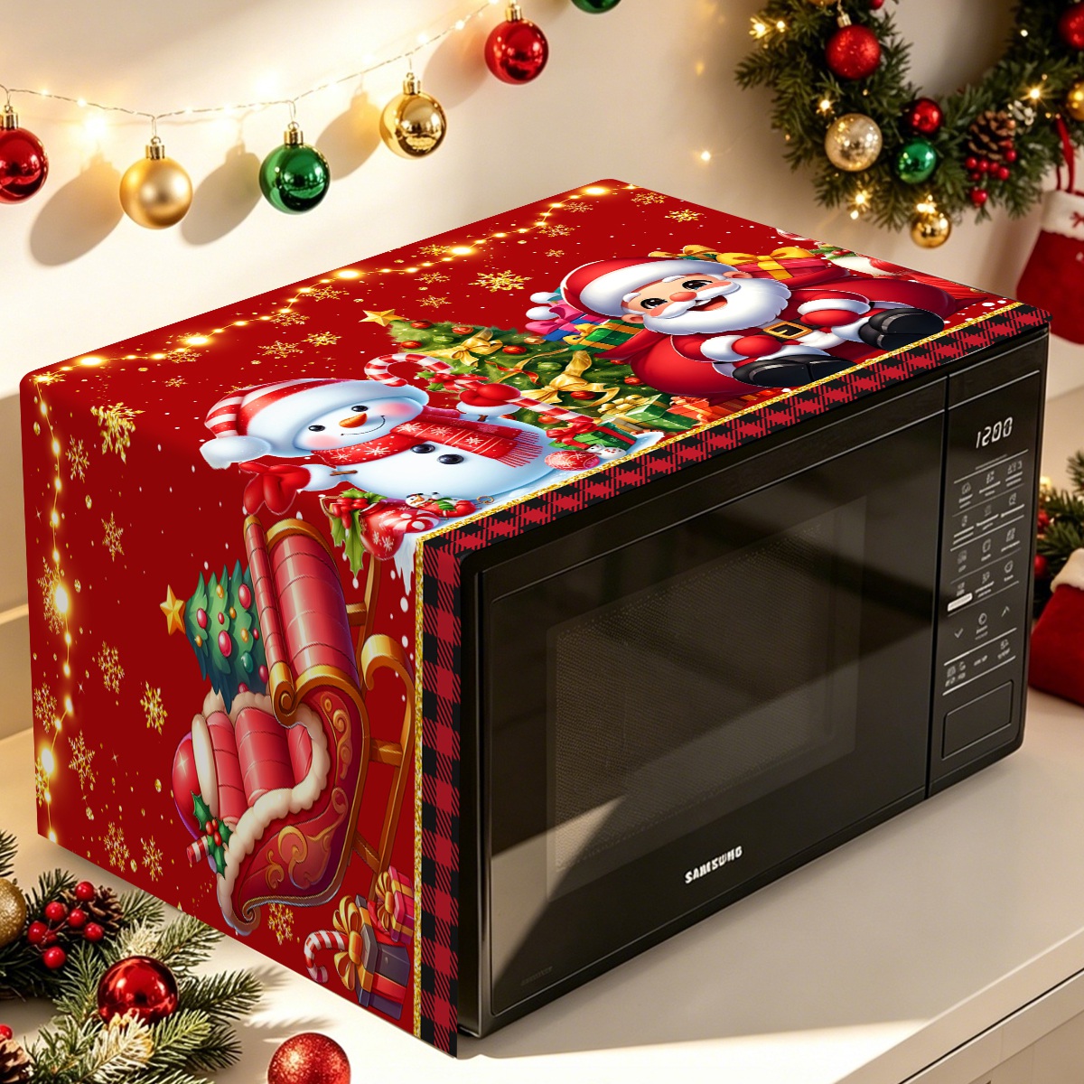 1pc Christmas Oven Dust Cover  - Home Cooking Appliances review and price