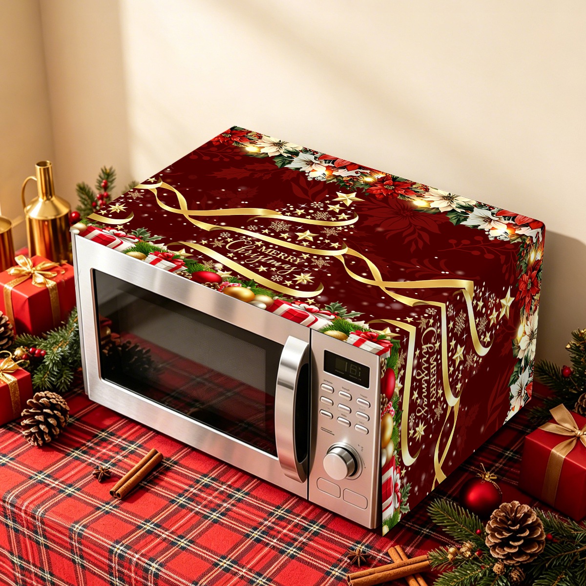 1pc Christmas Oven Dust Cover  - Home Cooking Appliances review and price